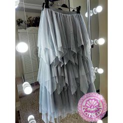 دامن بلند زنانه تور هفت هشتی - تصویر 6