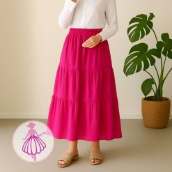 دامن نخی طبقه ای بلند