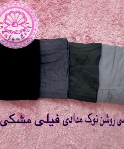 دامن نخی طبقه ای بلند رنگبندی پالت رنگ طوسی