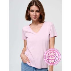 تیشرت زنانه صورتی یقه هفتsinsay - تصویر 2