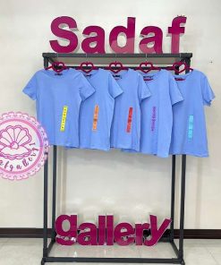 تیشرت زنانه یقه گرد آبی کژوالsinsay - تصویر 6