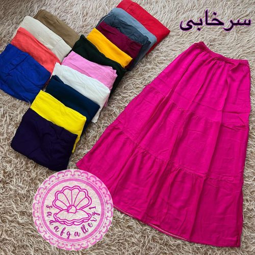 دامن نخی طبقه ای بلند - تصویر 5