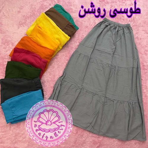 دامن نخی طبقه ای بلند - تصویر 9
