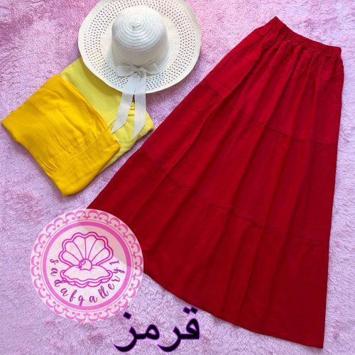 دامن نخی طبقه ای بلند - تصویر 4