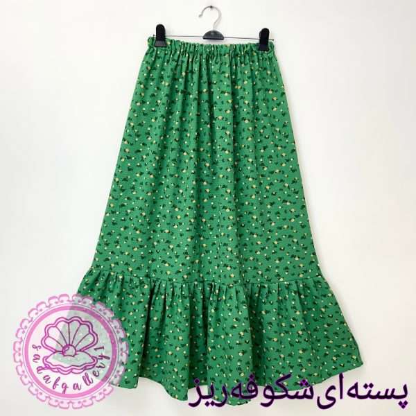 دامن کرپ پفکی بلند در رنگبندی متنوع - Image 19