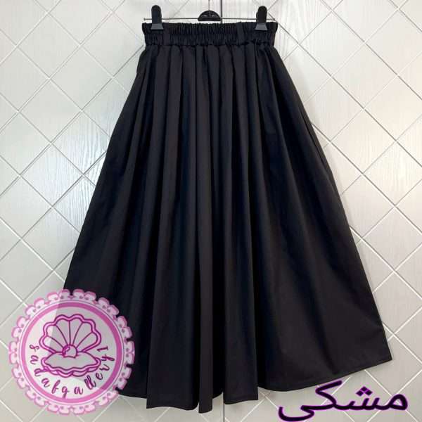 دامن کتان زارا پرچین و کلوش بلند - Image 4