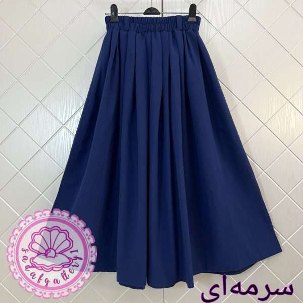 دامن کتان زارا پرچین و کلوش بلند