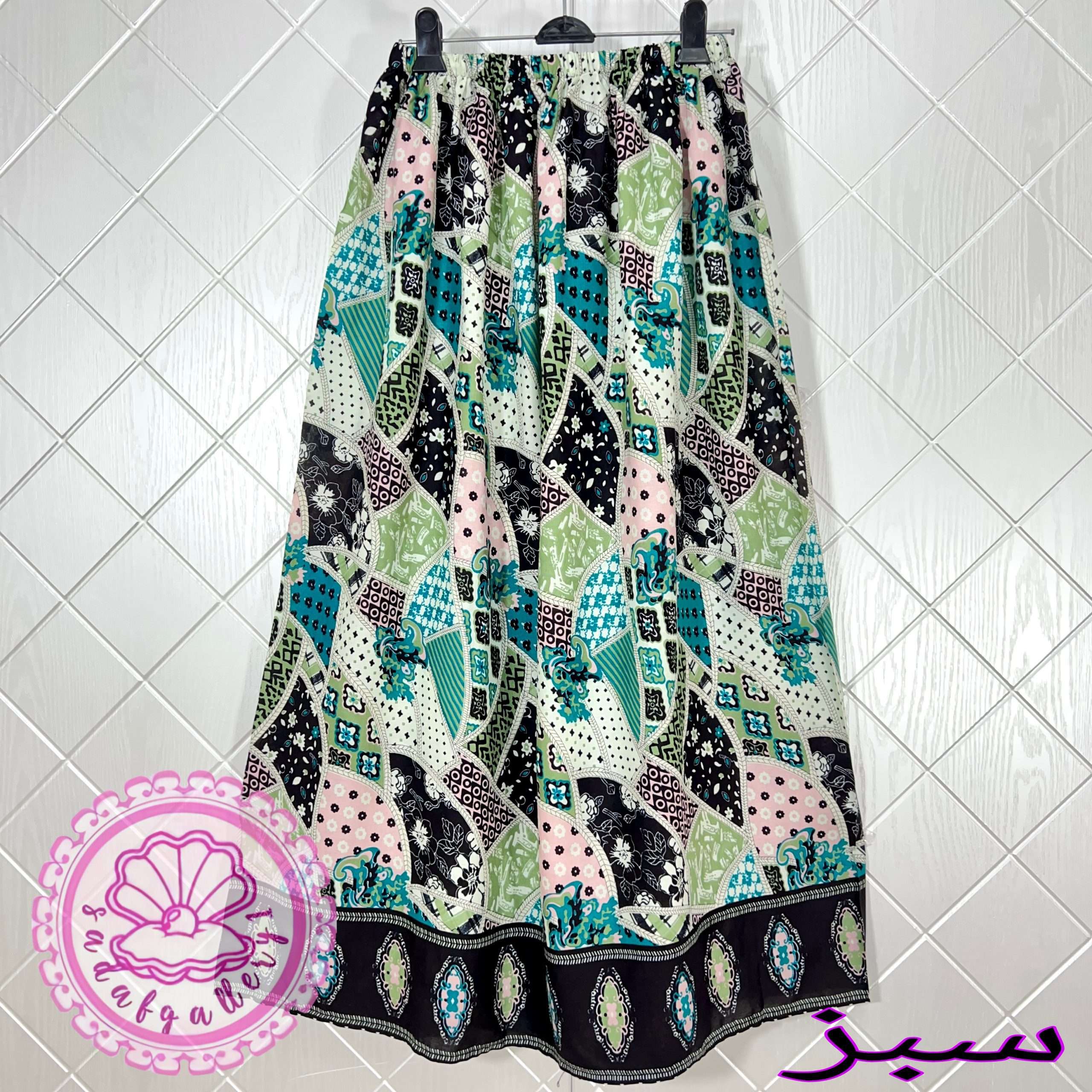 دامن نخی چهل تیکه بلند در رنگبندی متنوع - Image 4