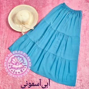 دامن نخی طبقه ای پالت رنگای تابستونی