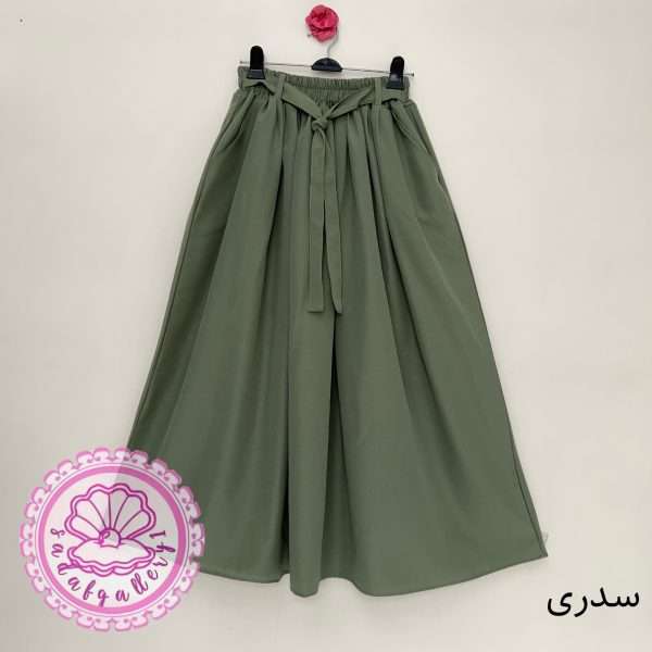 دامن لینن منگو کلوش در رنگبندی متنوع (کد1389) - Image 4
