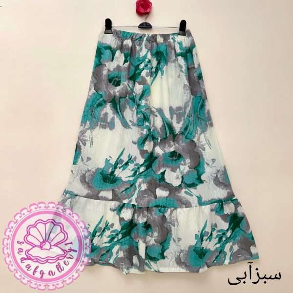 دامن آبرنگی بلند در رنگبندی متنوع(کد1401) - Image 5