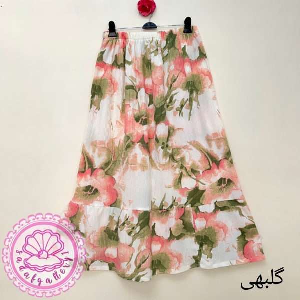 دامن آبرنگی بلند در رنگبندی متنوع(کد1401) - Image 2