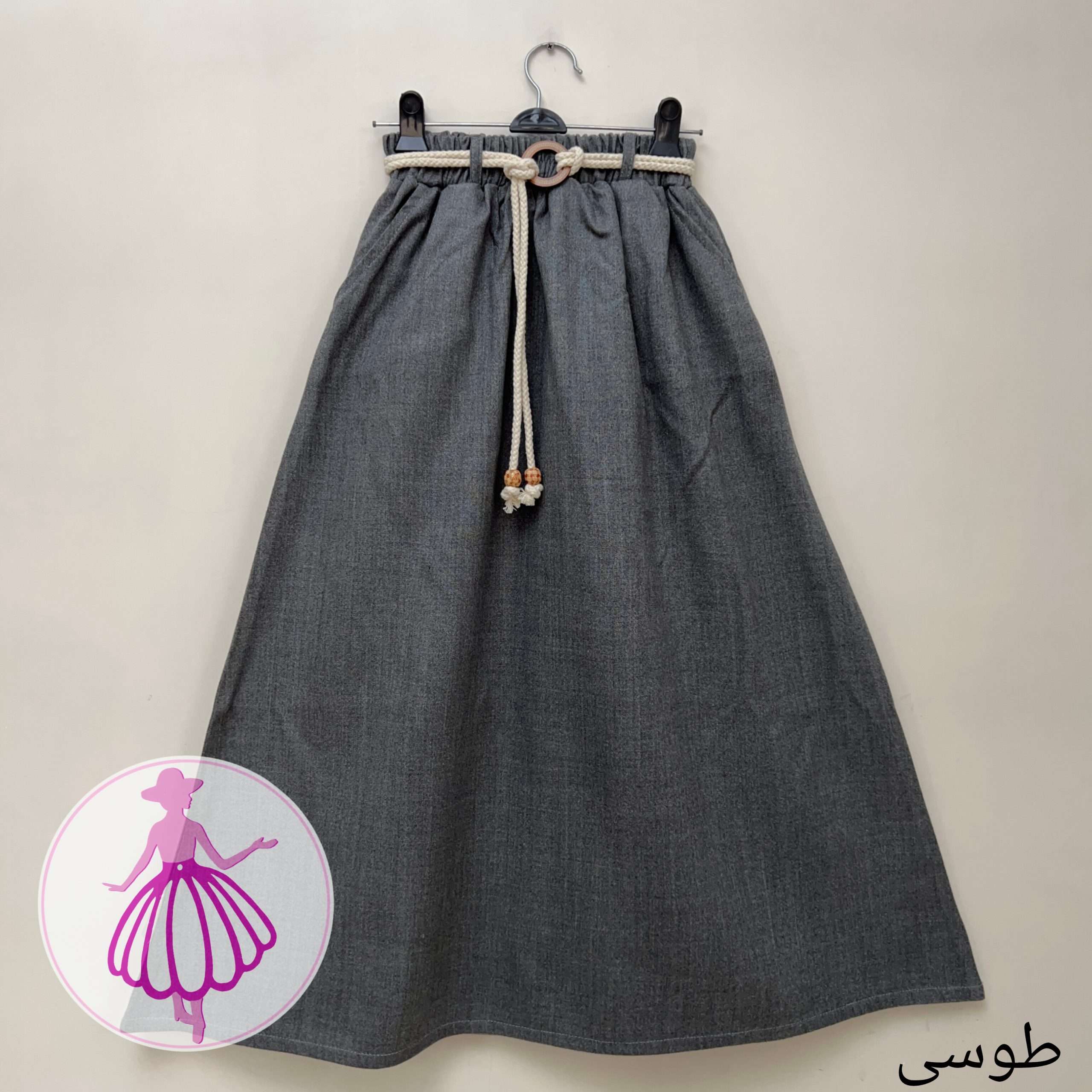 دامن پشمی کلوش بلند در رنگبندی متنوع(کد1427) - Image 9