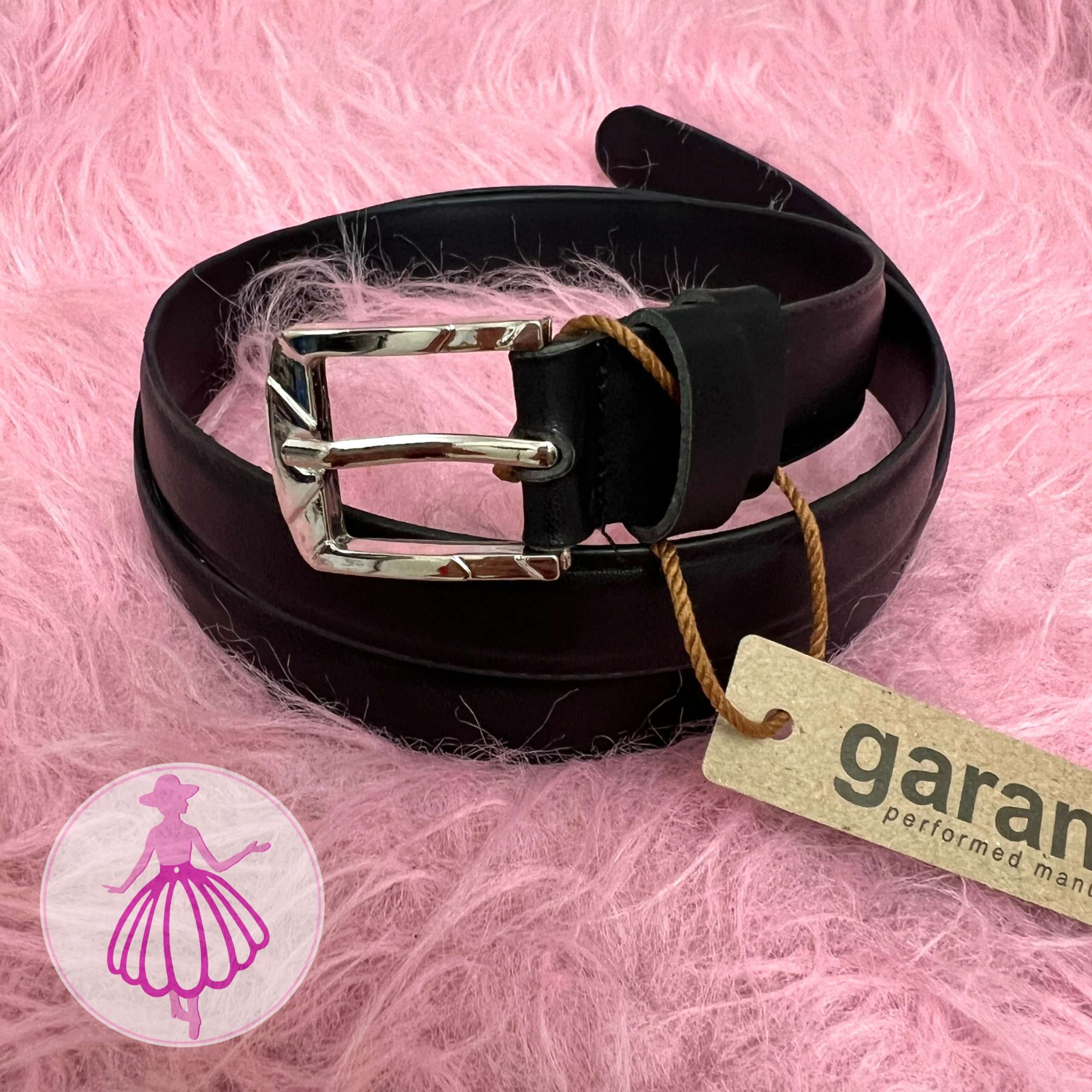 کمربند زنانه چرمی دوردوخت در رنگبندی(کد1420) - Image 2