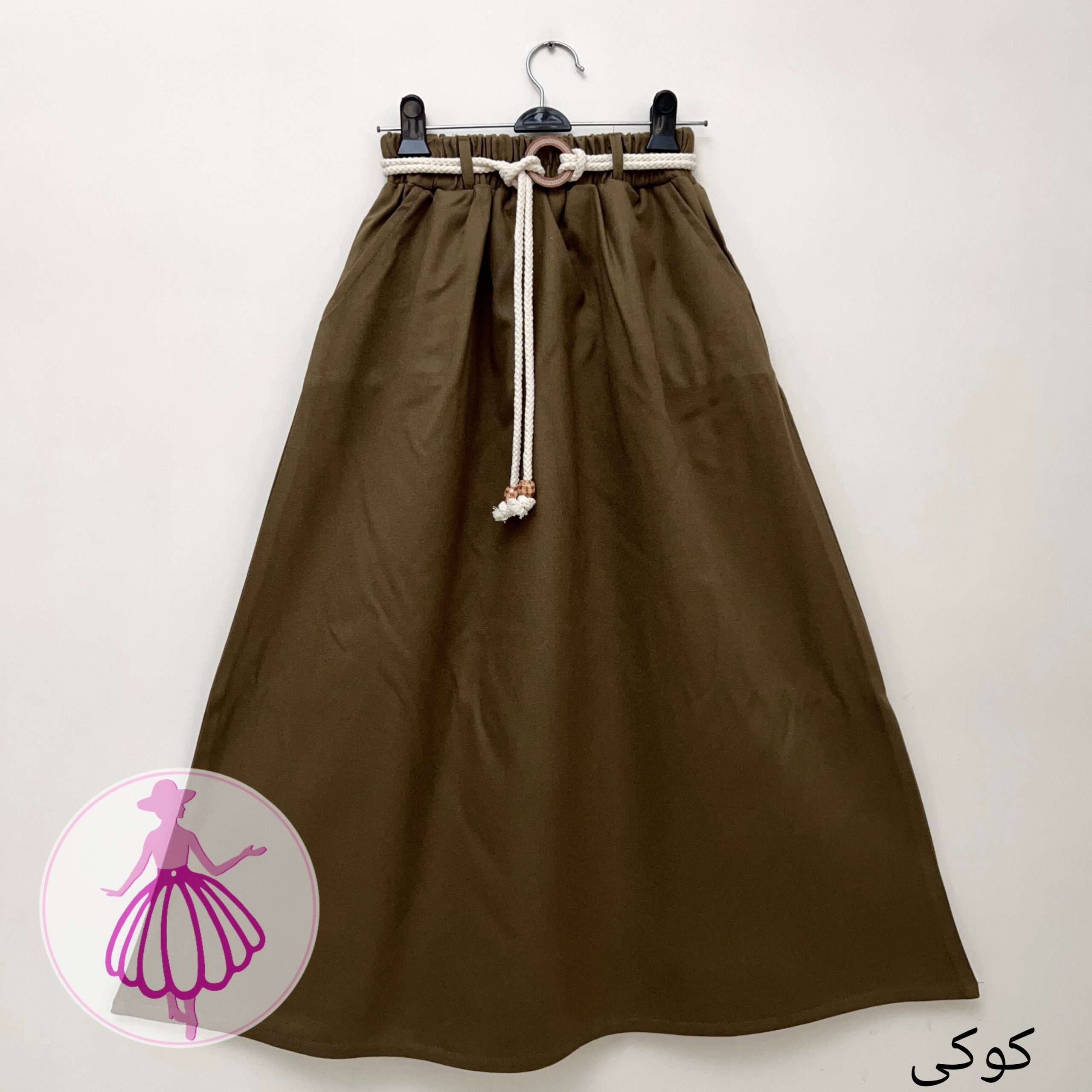 دامن پشمی کلوش بلند در رنگبندی متنوع(کد1427) - Image 7