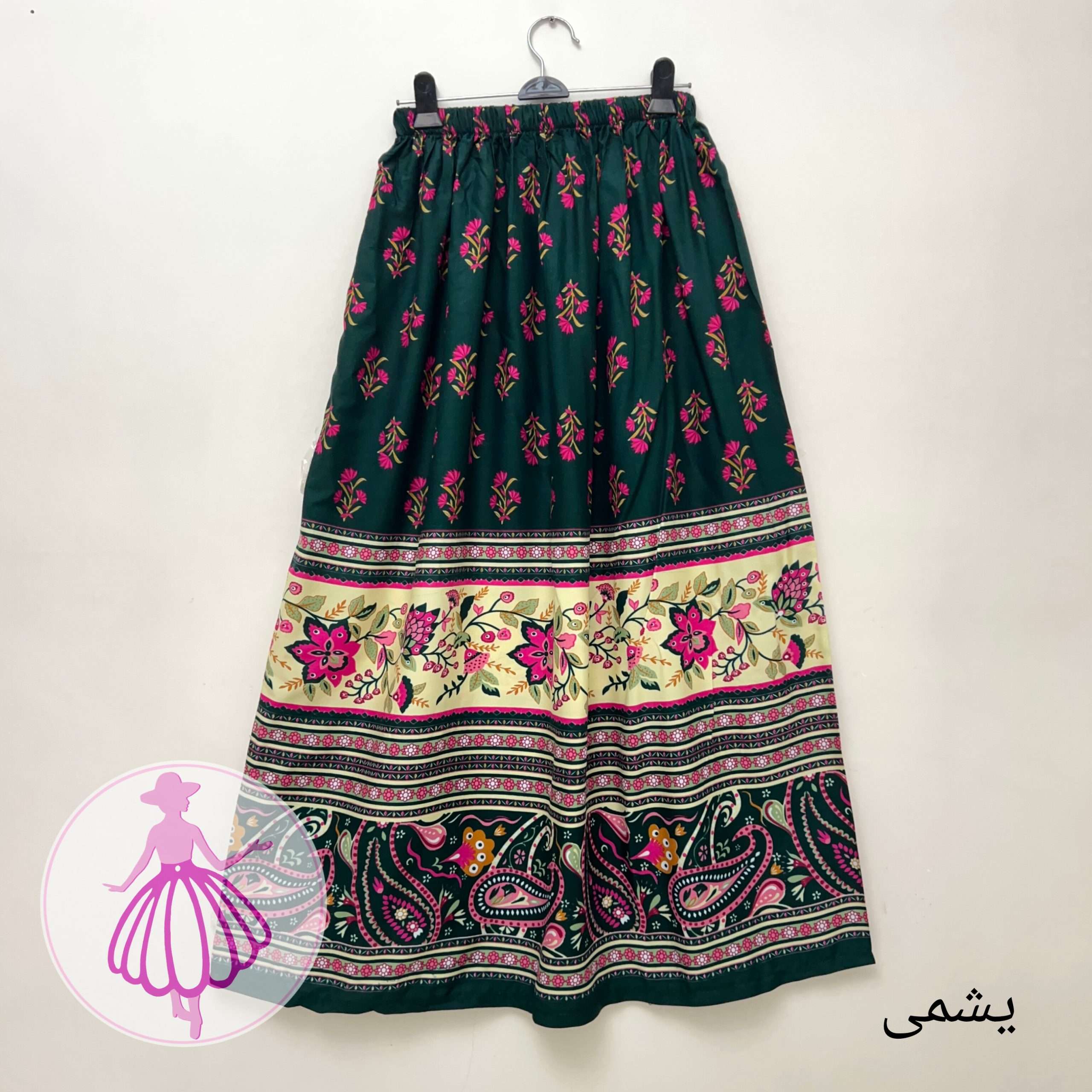 دامن نخی بلند طرح ماهک در رنگبندی متنوع - Image 4