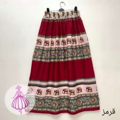 دامن نخی نیم کلوش بلند هندو - تصویر 5