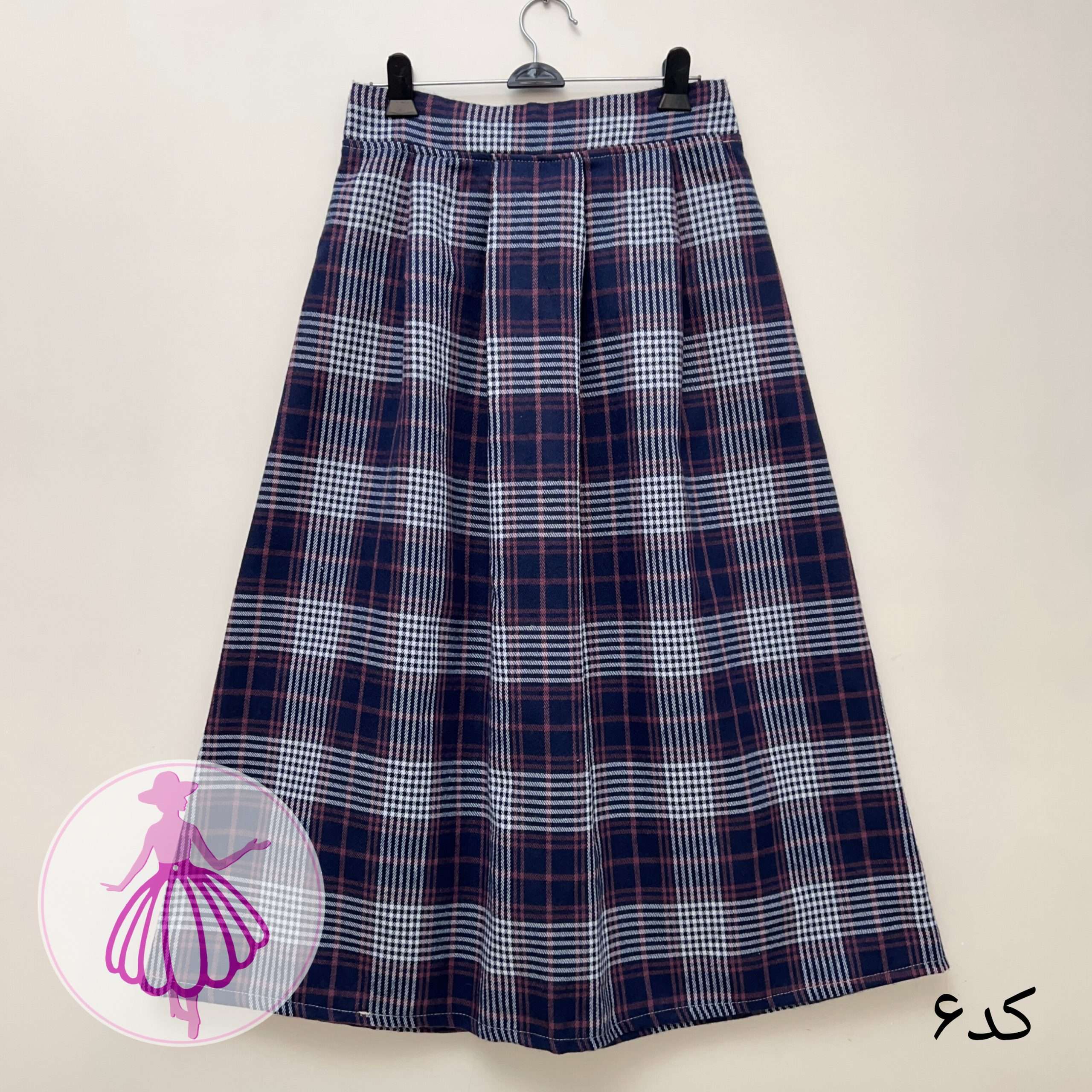 دامن چهارخونه پشمی بلند در رنگبندی متنوع(کالکشن 2) - Image 2