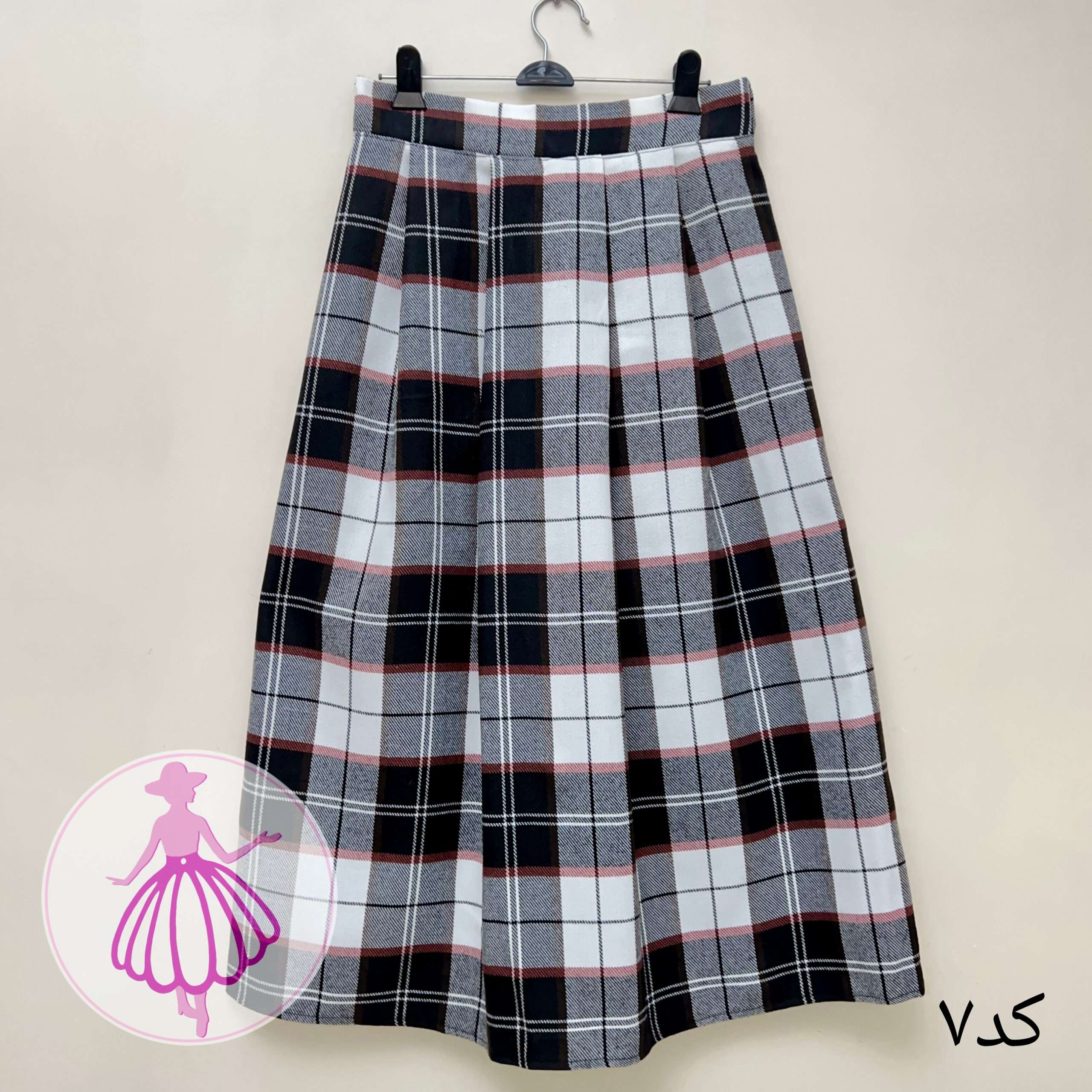 دامن چهارخونه پشمی بلند در رنگبندی متنوع(کالکشن 2) - Image 3