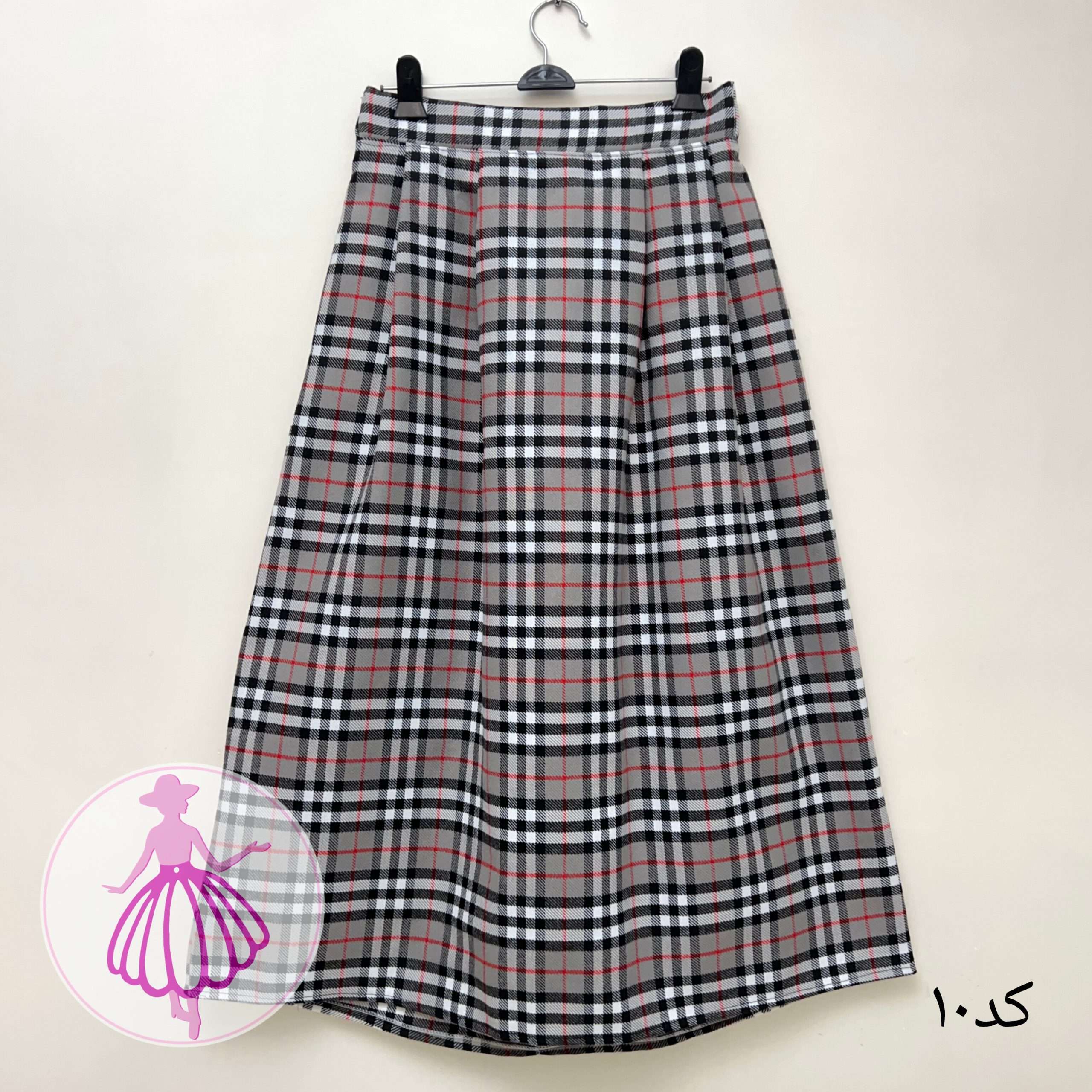 دامن چهارخونه پشمی بلند در رنگبندی متنوع(کالکشن 2) - Image 6