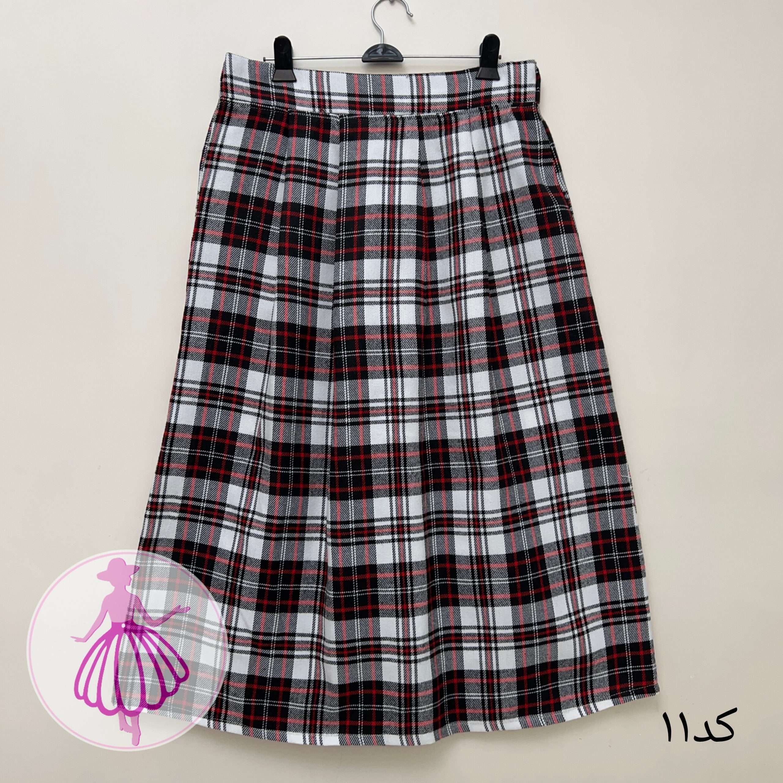 دامن چهارخونه پشمی بلند در رنگبندی متنوع(کالکشن 2) - Image 7