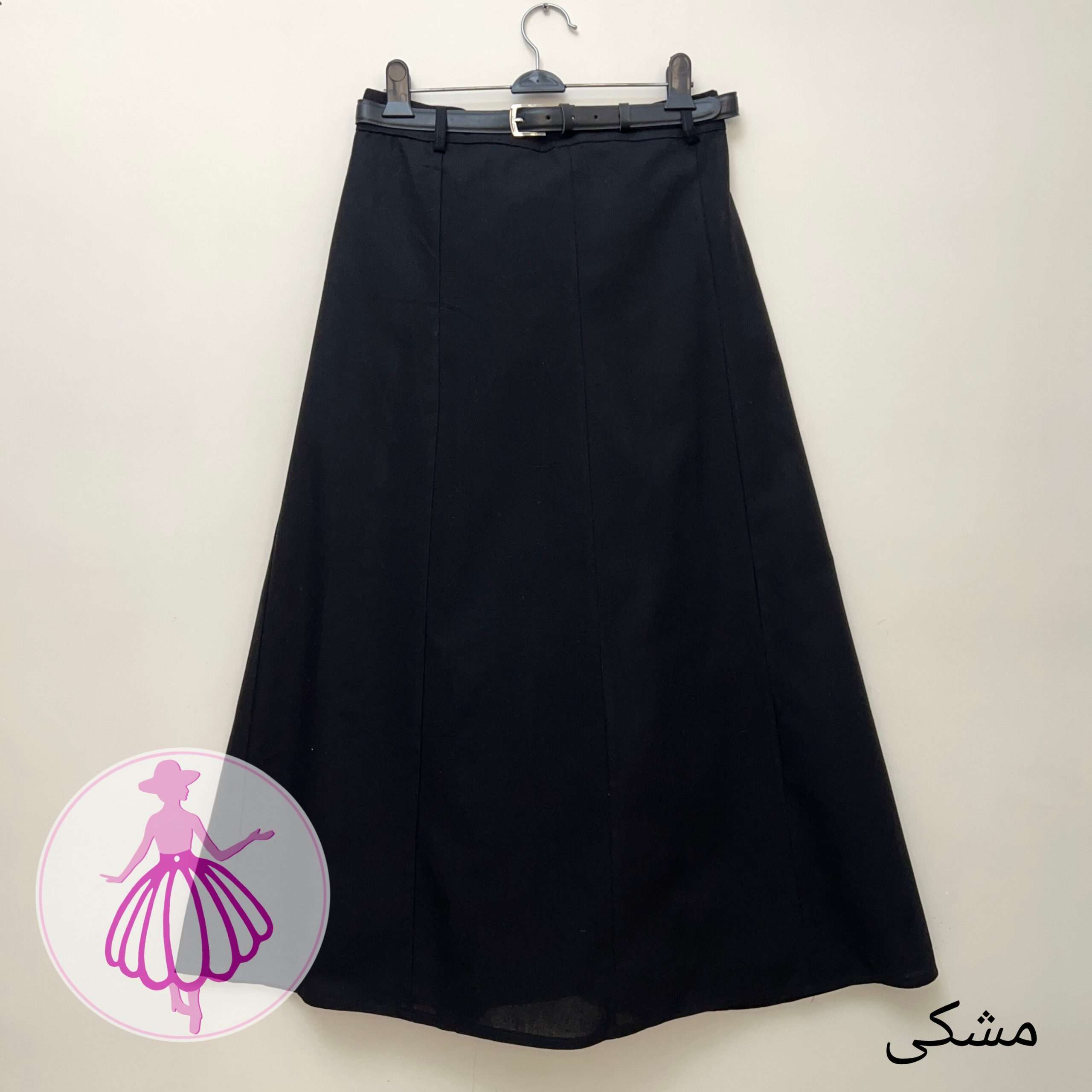 دامن کرپ مازراتی نیم کلوش بلند در رنگبندی متنوع - Image 7