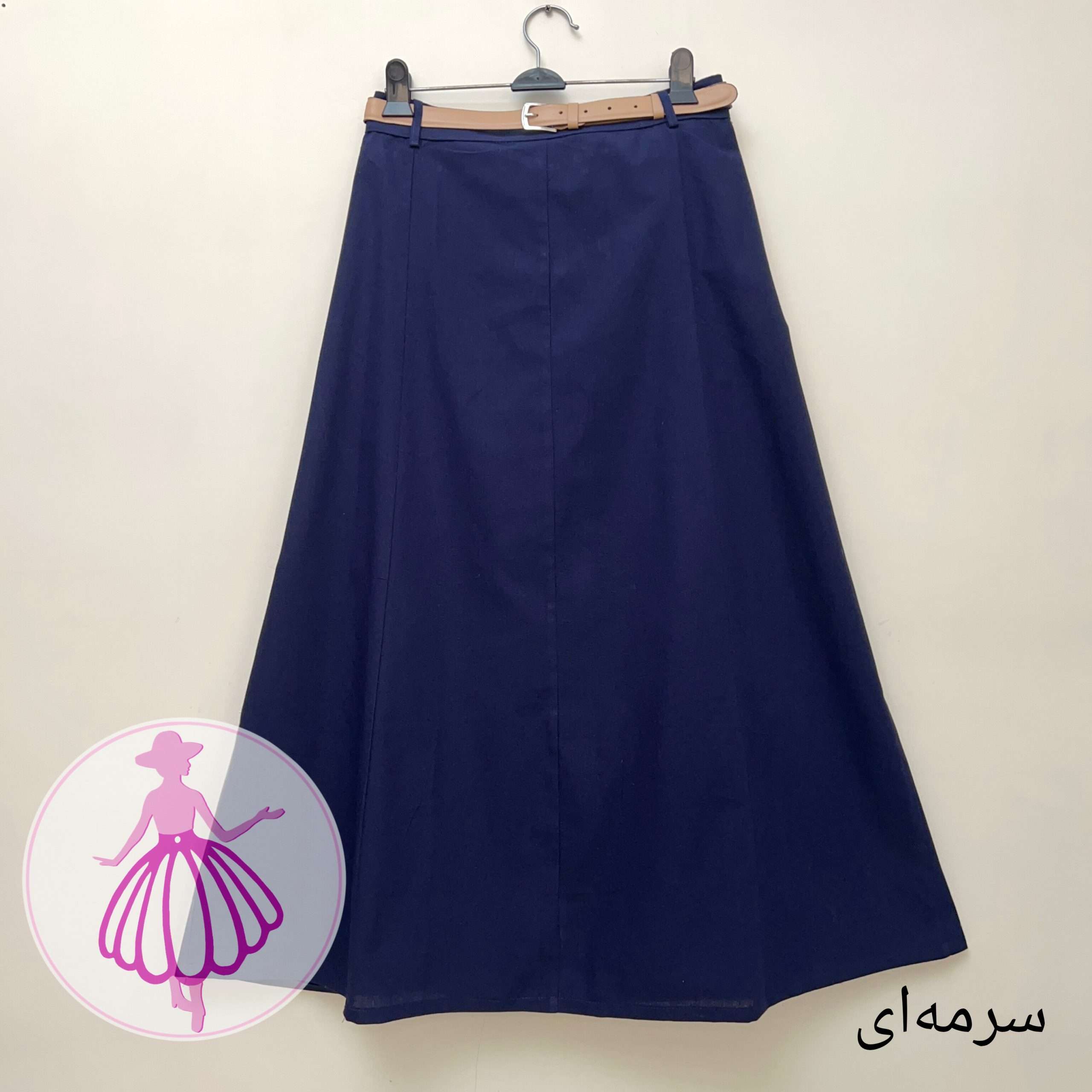 دامن کرپ مازراتی نیم کلوش بلند در رنگبندی متنوع - Image 5