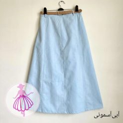 دامن لینن نیم کلوش بلند - تصویر 16