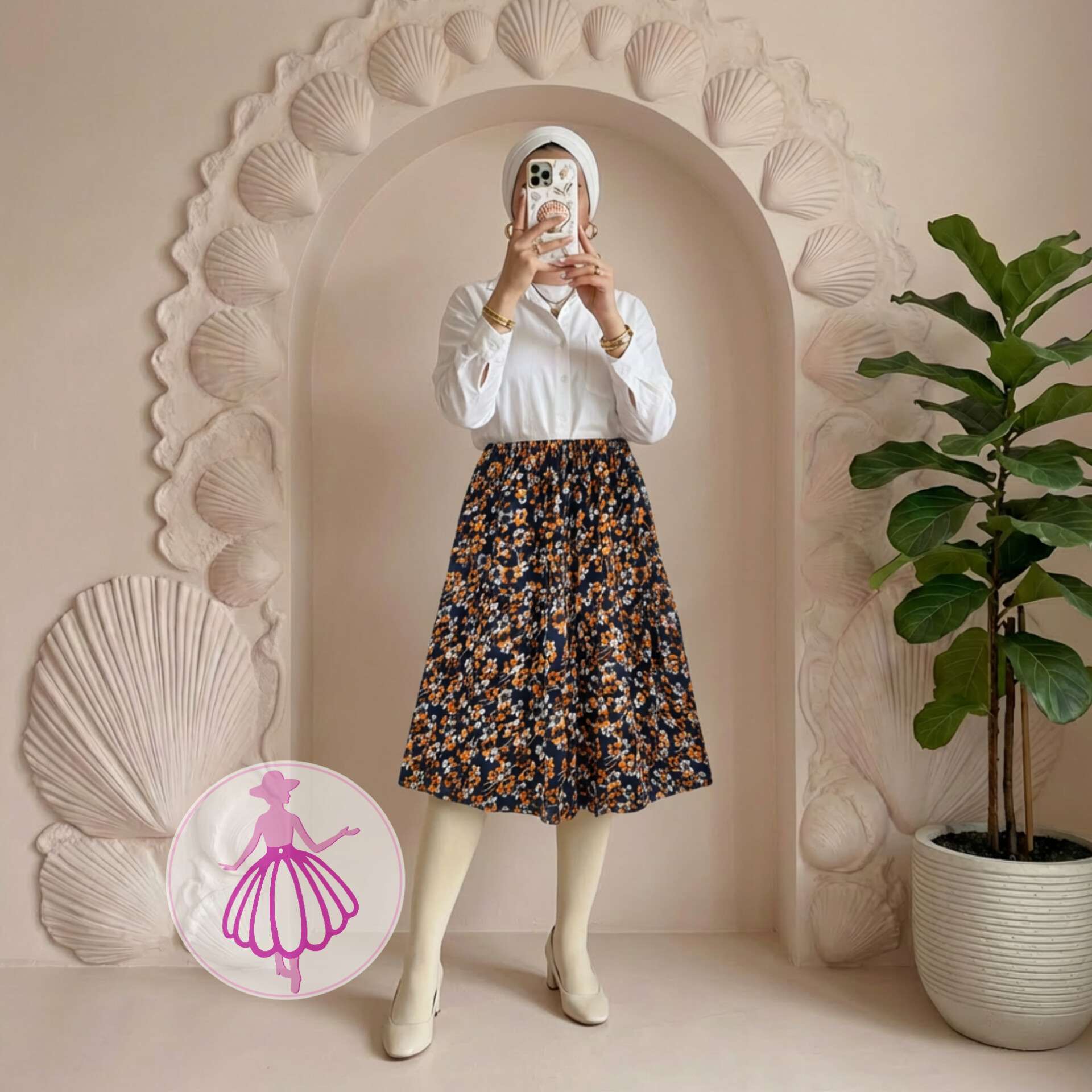 دامن نخی کوتاه گلبرگی در رنگبندی متنوع(کد1371)