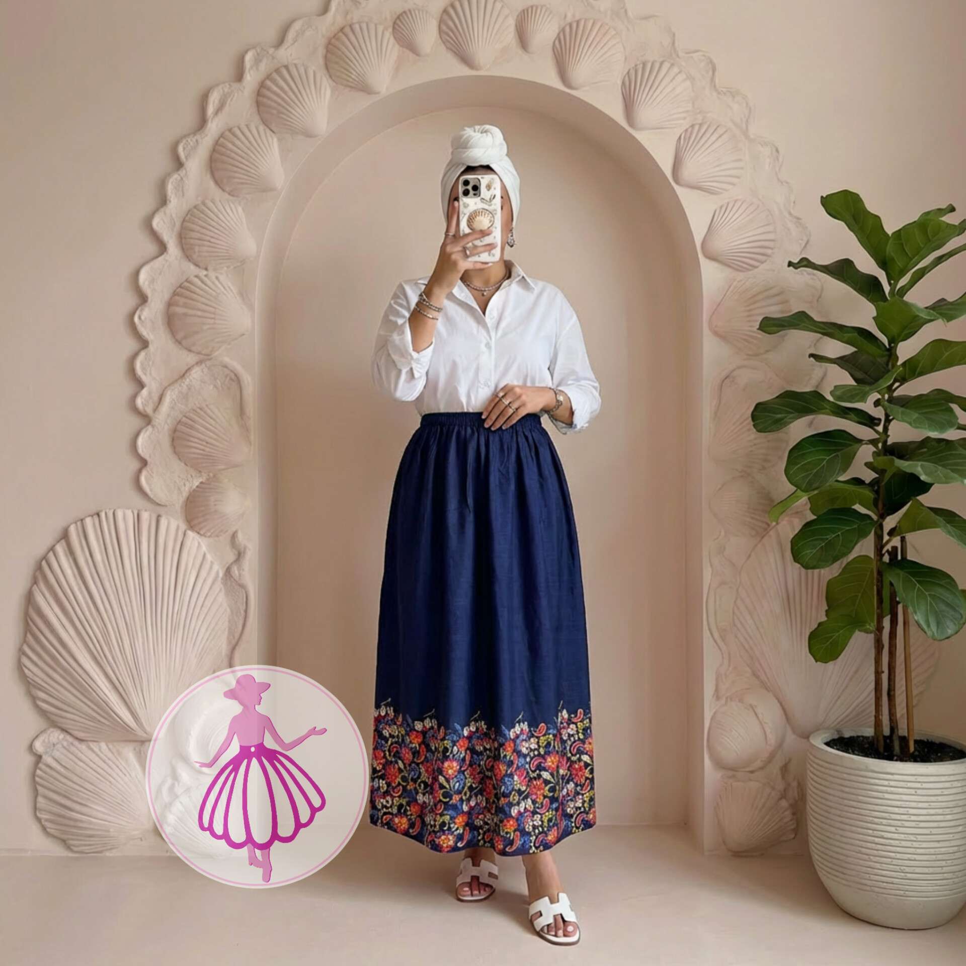 دامن نخی بلند شیراز در رنگبندی متنوع(کد1397)