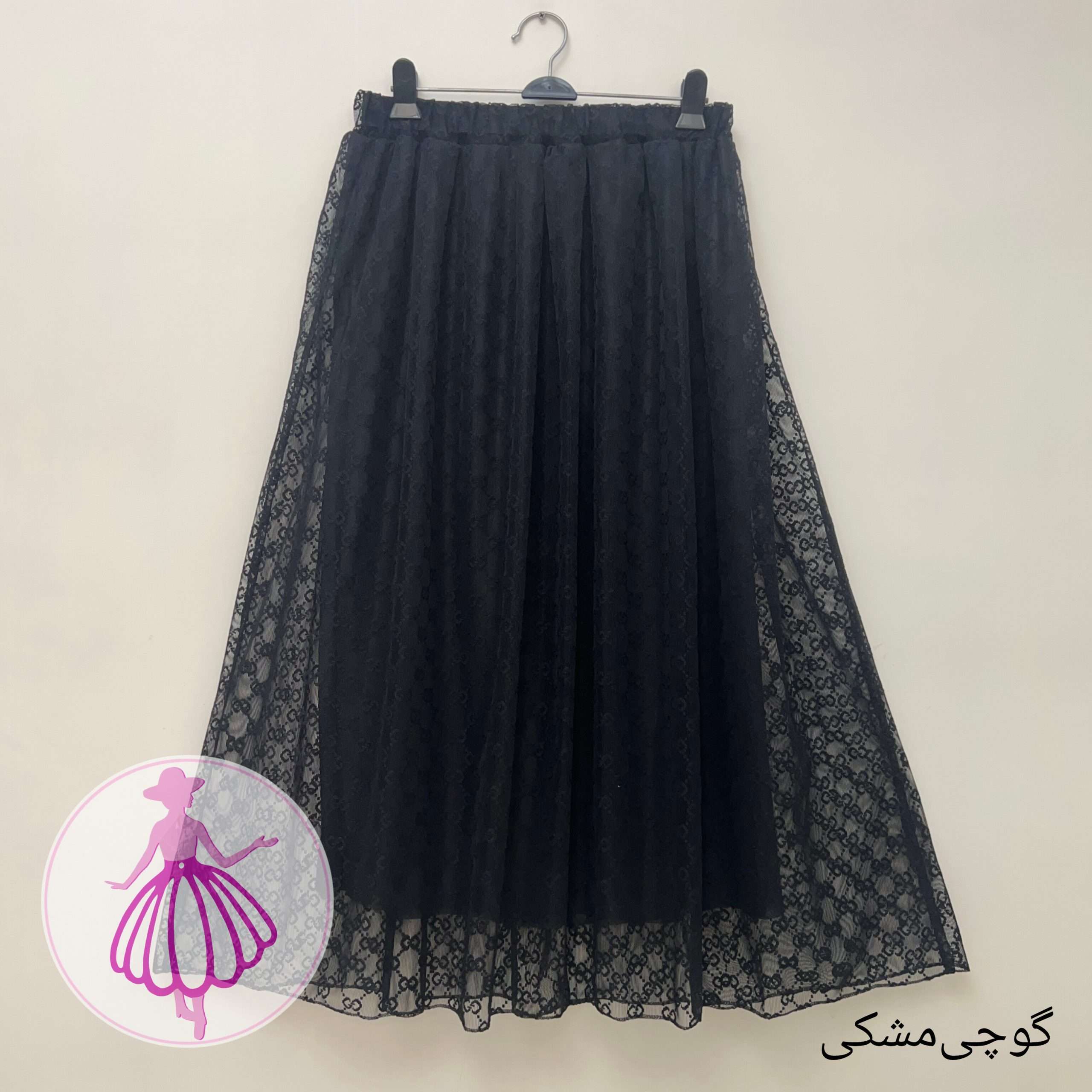دامن توری طرح گوچی بلند در رنگبندی متنوع - Image 4