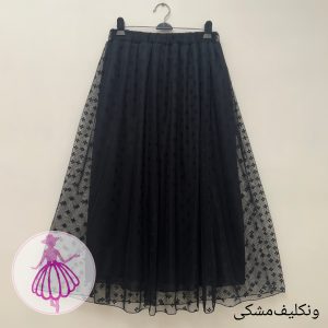 دامن توری طرح ونکلیف بلند در رنگبندی متنوع(کد1441)