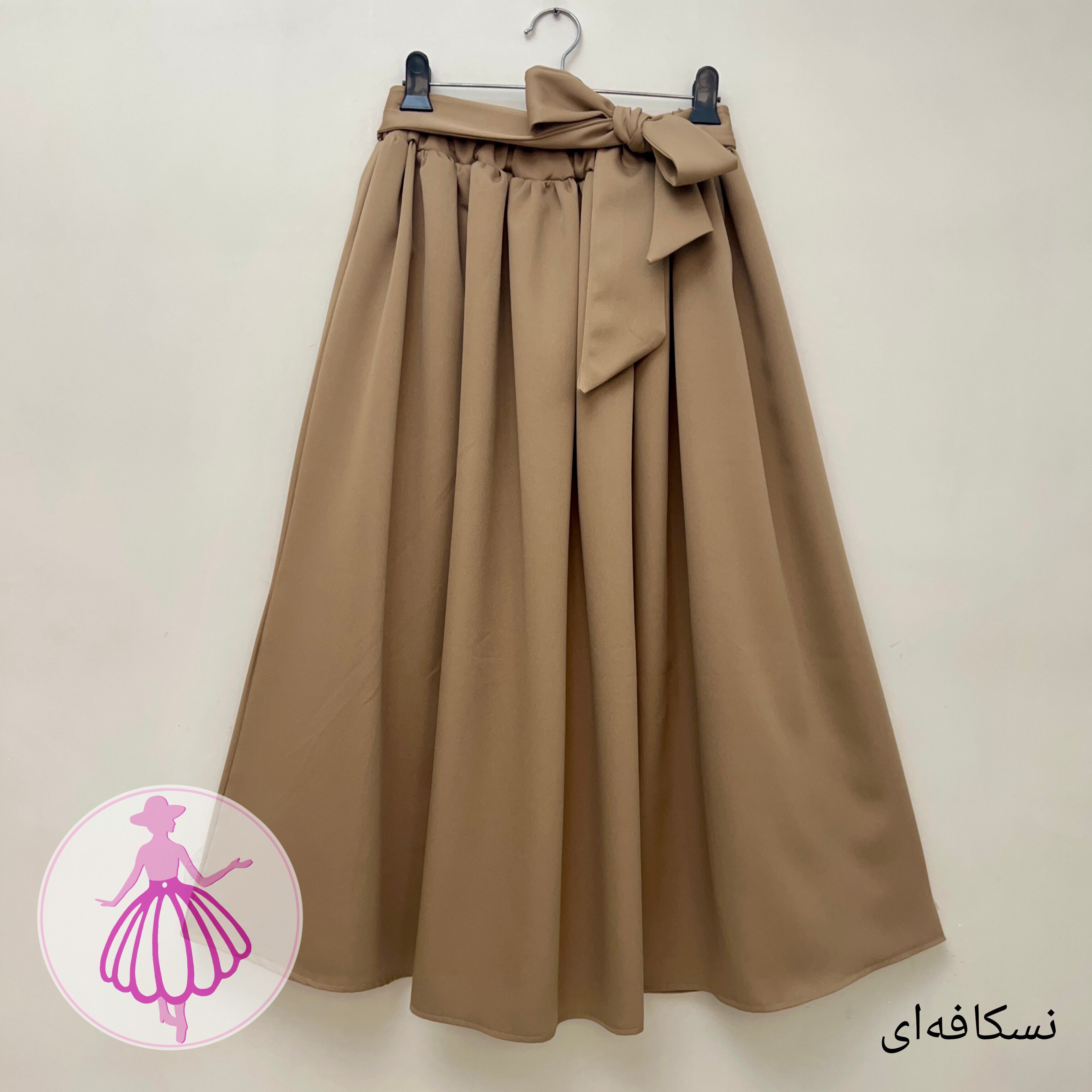 دامن پاپیونی پرچین کلوش بلند - Image 16