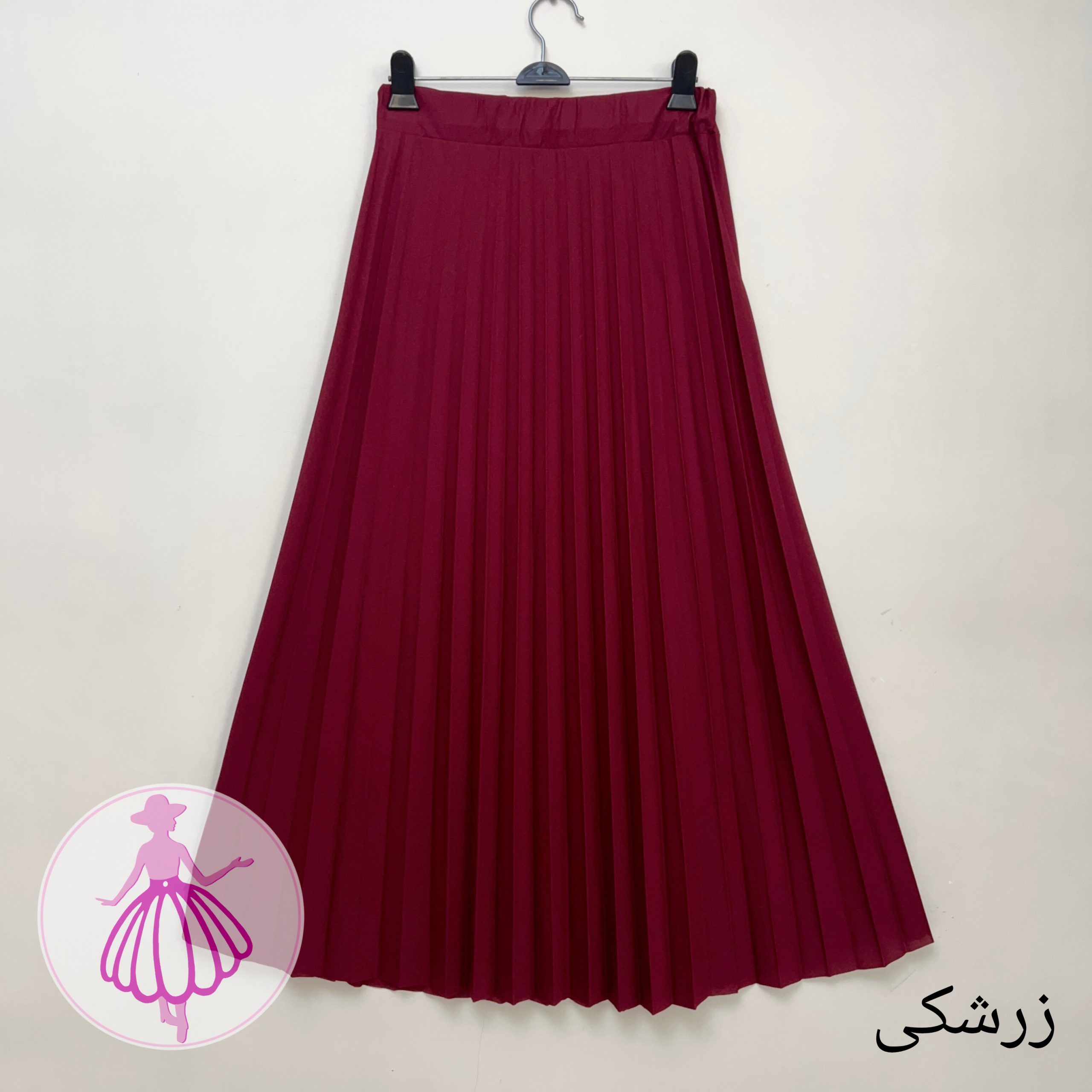 دامن پلیسه کرپ جودون بلند در رنگبندی متنوع(کد1442) - Image 4