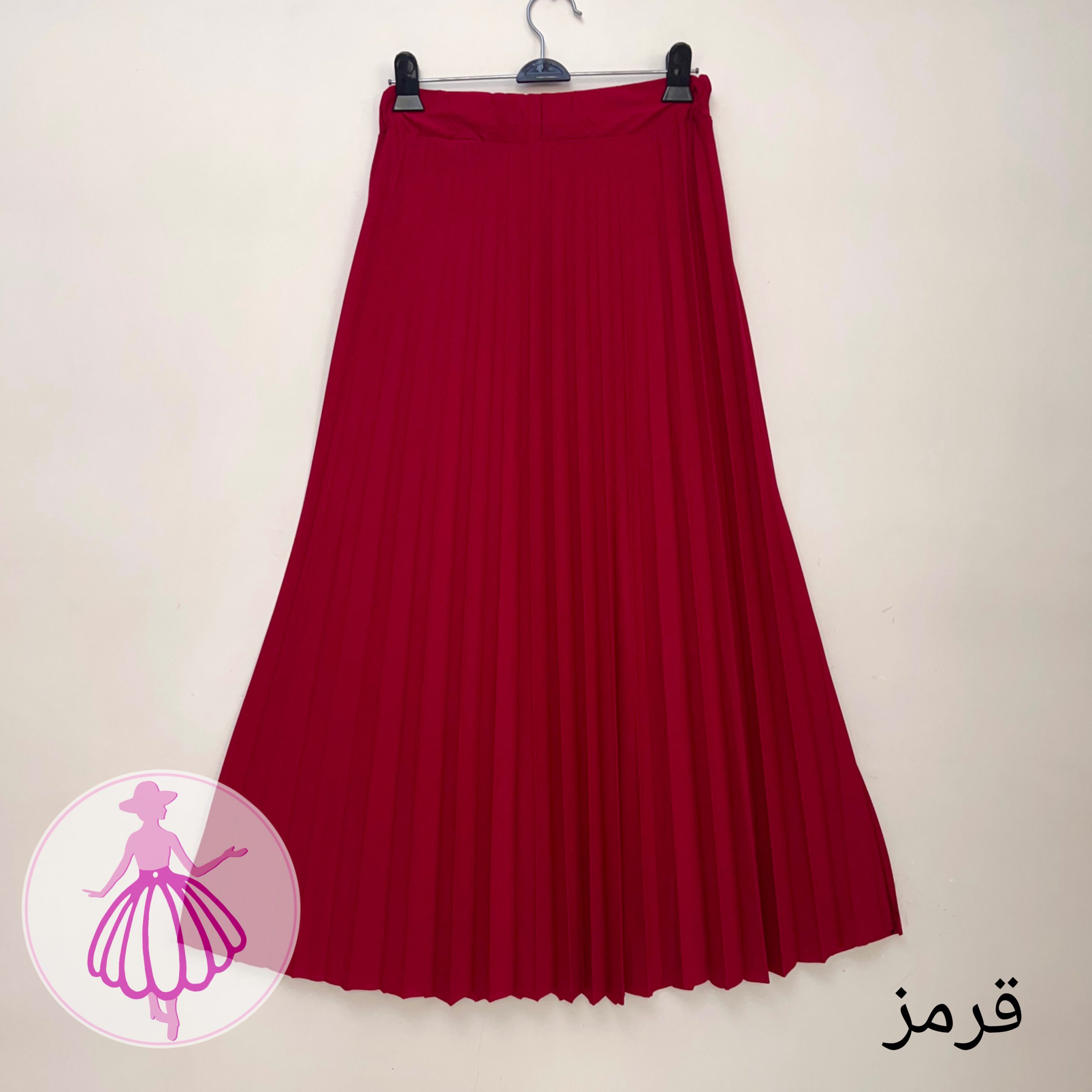 دامن پلیسه کرپ جودون بلند در رنگبندی متنوع(کد1442) - Image 10
