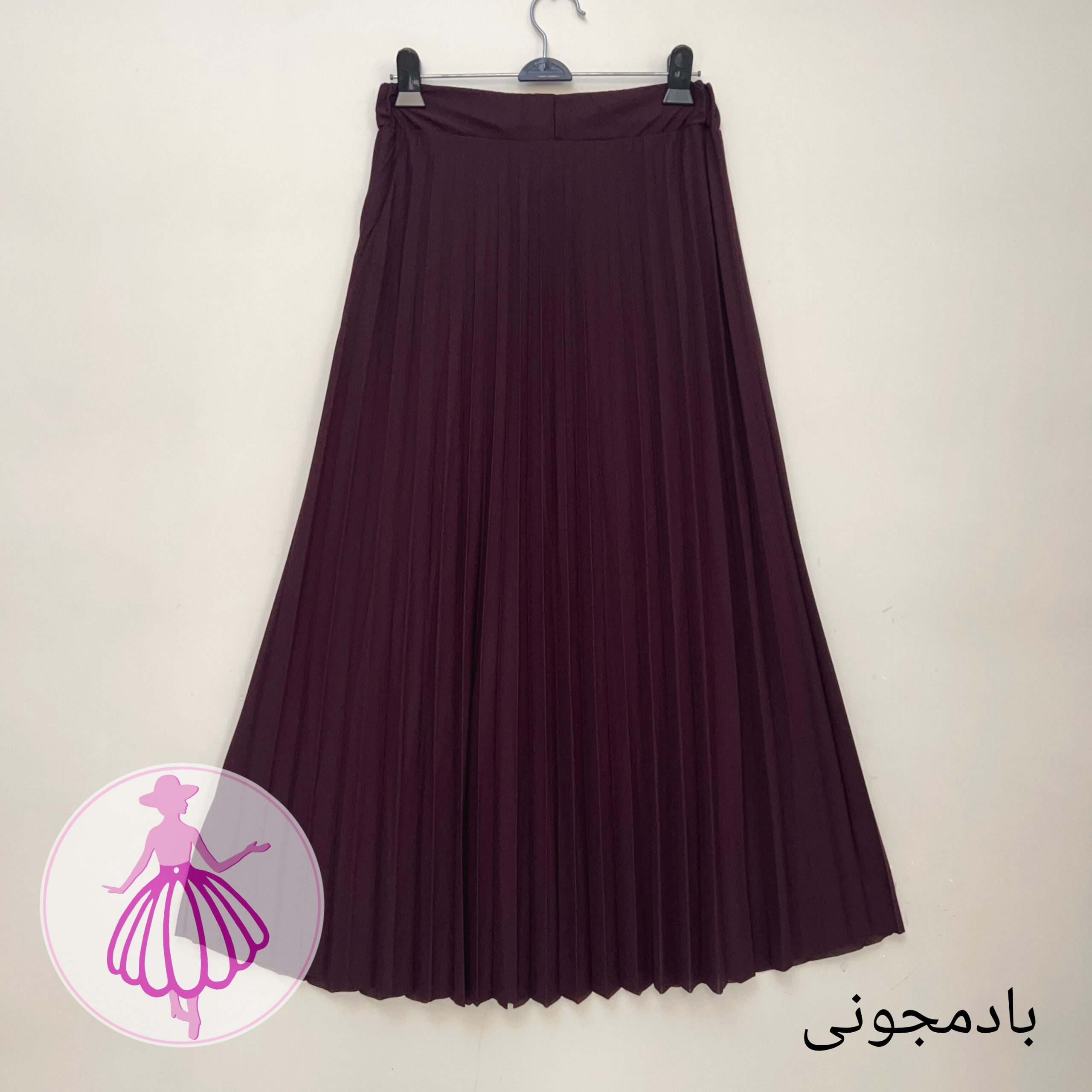 دامن پلیسه کرپ جودون بلند در رنگبندی متنوع(کد1442) - Image 9