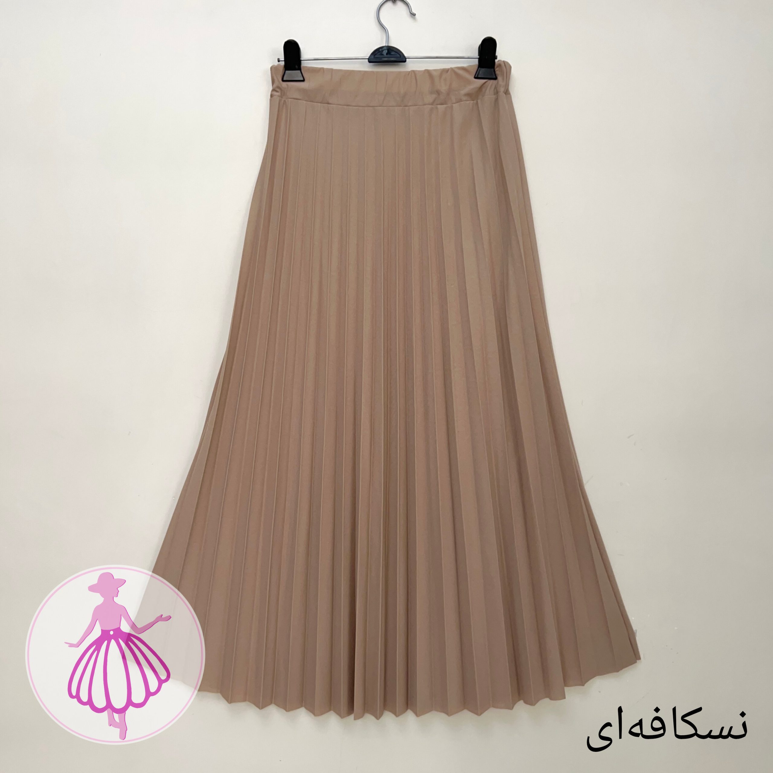 دامن پلیسه کرپ جودون بلند در رنگبندی متنوع(کد1442) - Image 13