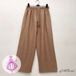 شلوار شانتون لمه دار نیم بگ - تصویر 5
