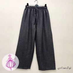 شلوار شانتون لمه دار نیم بگ - تصویر 4