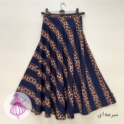 دامن پلنگی پرچین بلند مزونی - تصویر 7