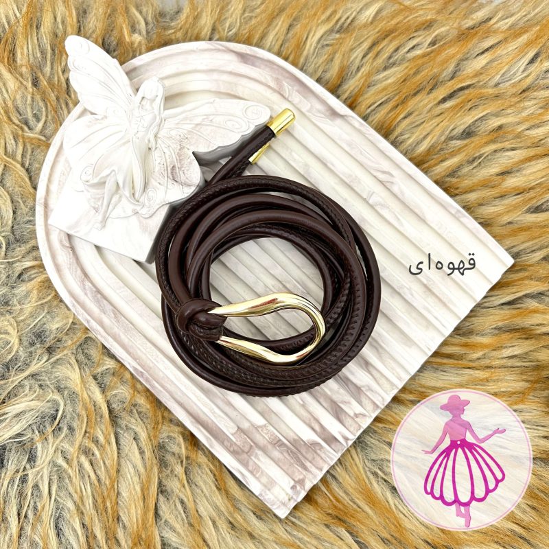 کمربند زنانه چرمی گرهی ترندی - تصویر 10