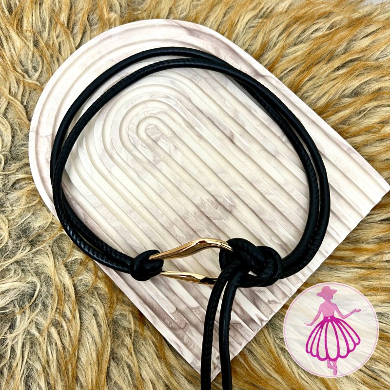 کمربند زنانه چرمی گرهی ترندی - تصویر 7