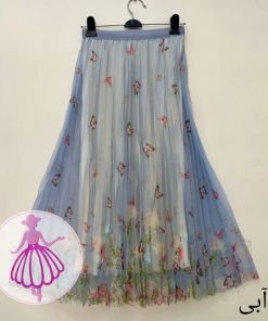 دامن پلیسه حریر پروانه ای