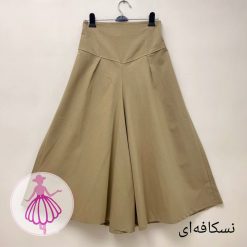 دامن شلواری کمرگنی لینن - تصویر 4