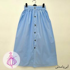 دامن جلودکمه ای بلند